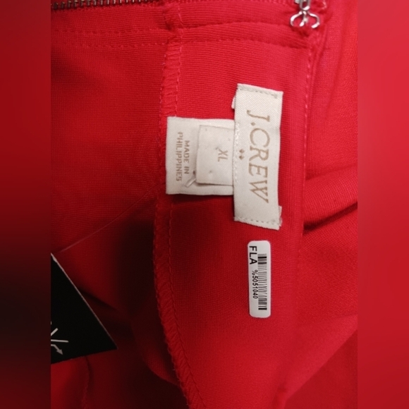 J.Crew Ponte Shift Mini Dress, Long Sleeve, Stretch, Red, Size XL - Picture 5 of 6